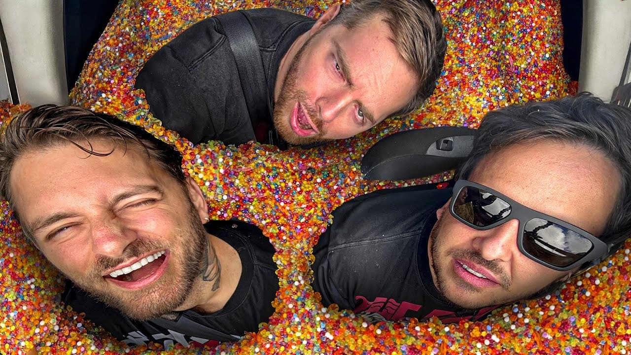 filling a CAR with 5 MILLION orbeez (illegal)